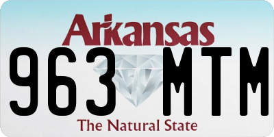 AR license plate 963MTM