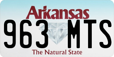 AR license plate 963MTS