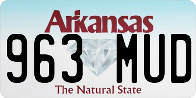 AR license plate 963MUD