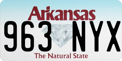 AR license plate 963NYX