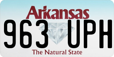 AR license plate 963UPH