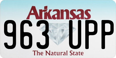 AR license plate 963UPP