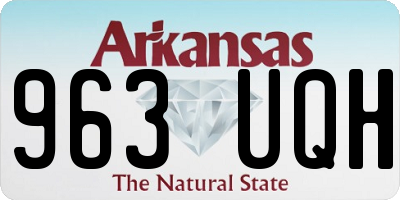 AR license plate 963UQH