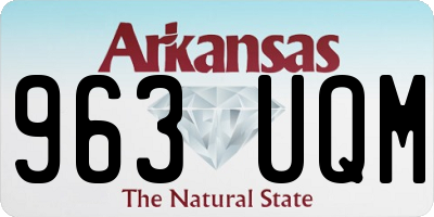 AR license plate 963UQM