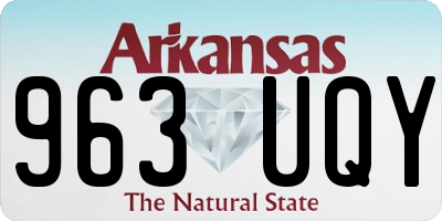 AR license plate 963UQY