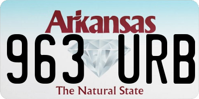 AR license plate 963URB
