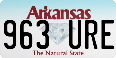 AR license plate 963URE