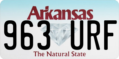 AR license plate 963URF