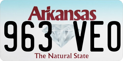 AR license plate 963VEO