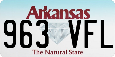 AR license plate 963VFL