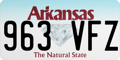 AR license plate 963VFZ