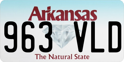 AR license plate 963VLD