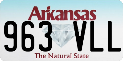 AR license plate 963VLL