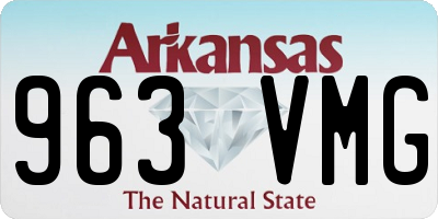 AR license plate 963VMG
