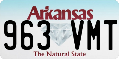 AR license plate 963VMT