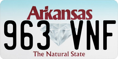 AR license plate 963VNF