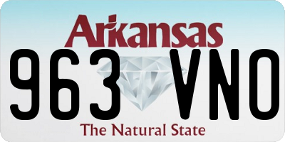 AR license plate 963VNO