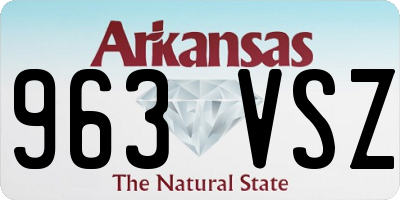 AR license plate 963VSZ