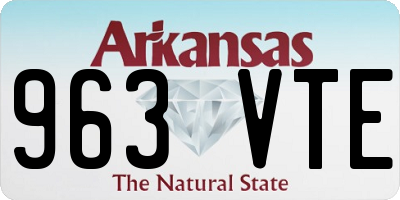 AR license plate 963VTE