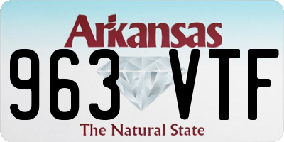 AR license plate 963VTF