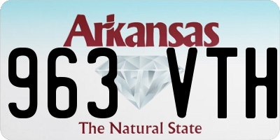 AR license plate 963VTH