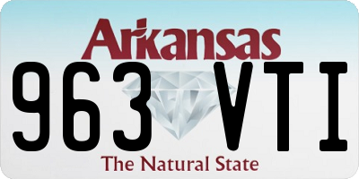 AR license plate 963VTI