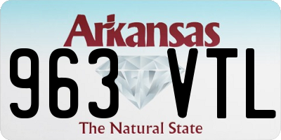 AR license plate 963VTL