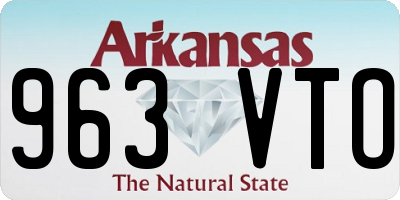 AR license plate 963VTO