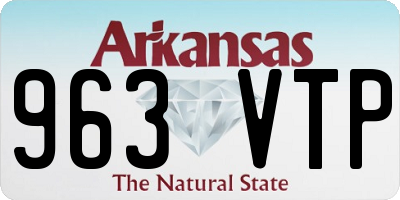 AR license plate 963VTP