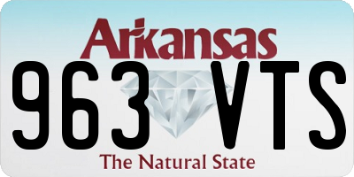 AR license plate 963VTS