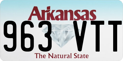 AR license plate 963VTT