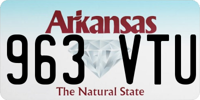 AR license plate 963VTU