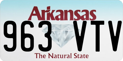AR license plate 963VTV
