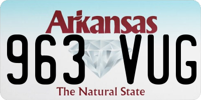 AR license plate 963VUG