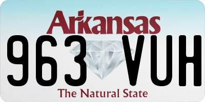 AR license plate 963VUH