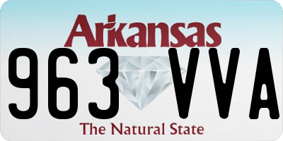 AR license plate 963VVA