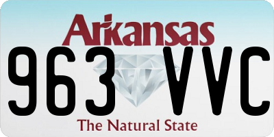 AR license plate 963VVC