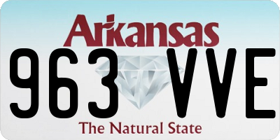 AR license plate 963VVE