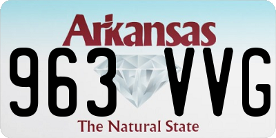 AR license plate 963VVG