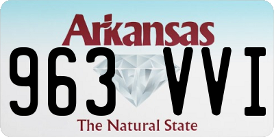 AR license plate 963VVI