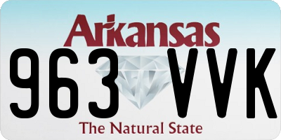 AR license plate 963VVK