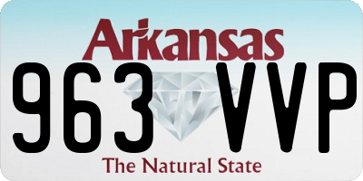AR license plate 963VVP