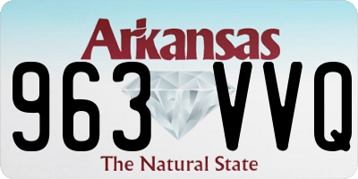AR license plate 963VVQ