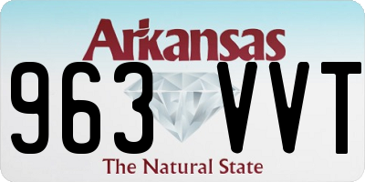 AR license plate 963VVT