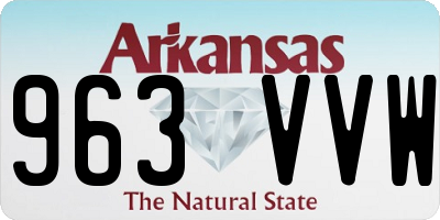 AR license plate 963VVW