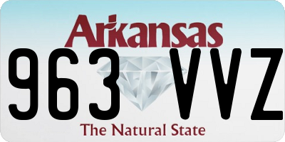 AR license plate 963VVZ