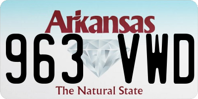 AR license plate 963VWD