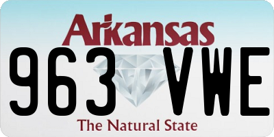 AR license plate 963VWE