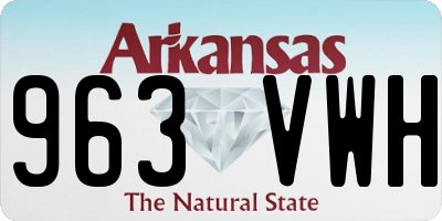 AR license plate 963VWH