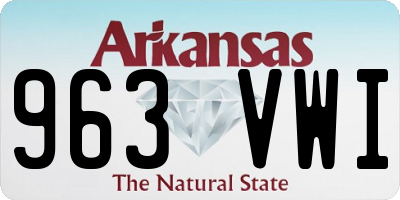 AR license plate 963VWI